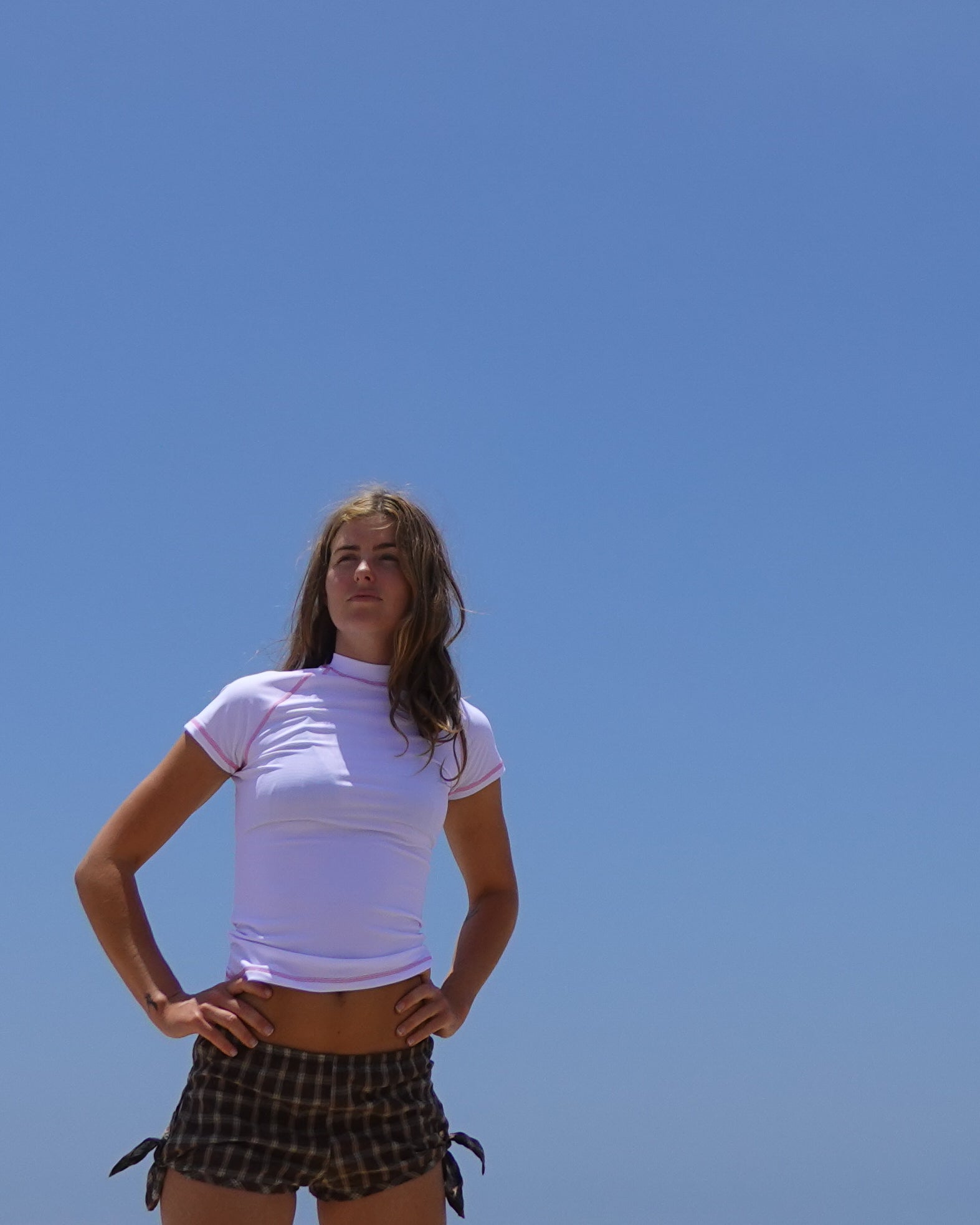 Tie-Side organic cotton shorts