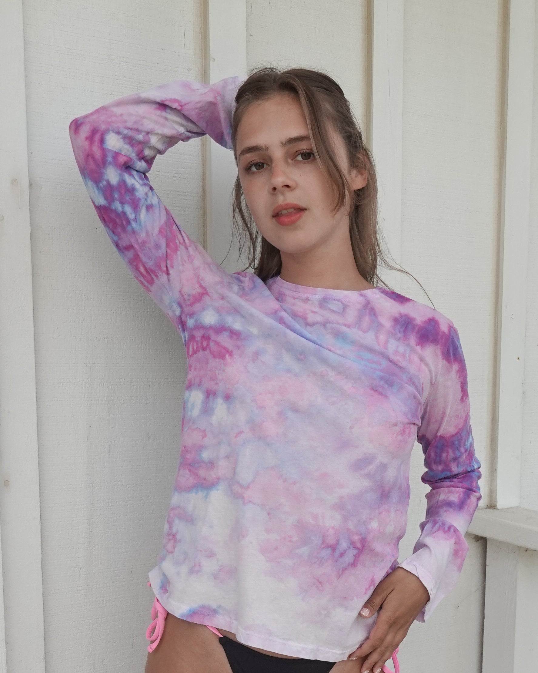 Hand-dyed Ultra Soft 100% Cotton Long Sleeve Tee