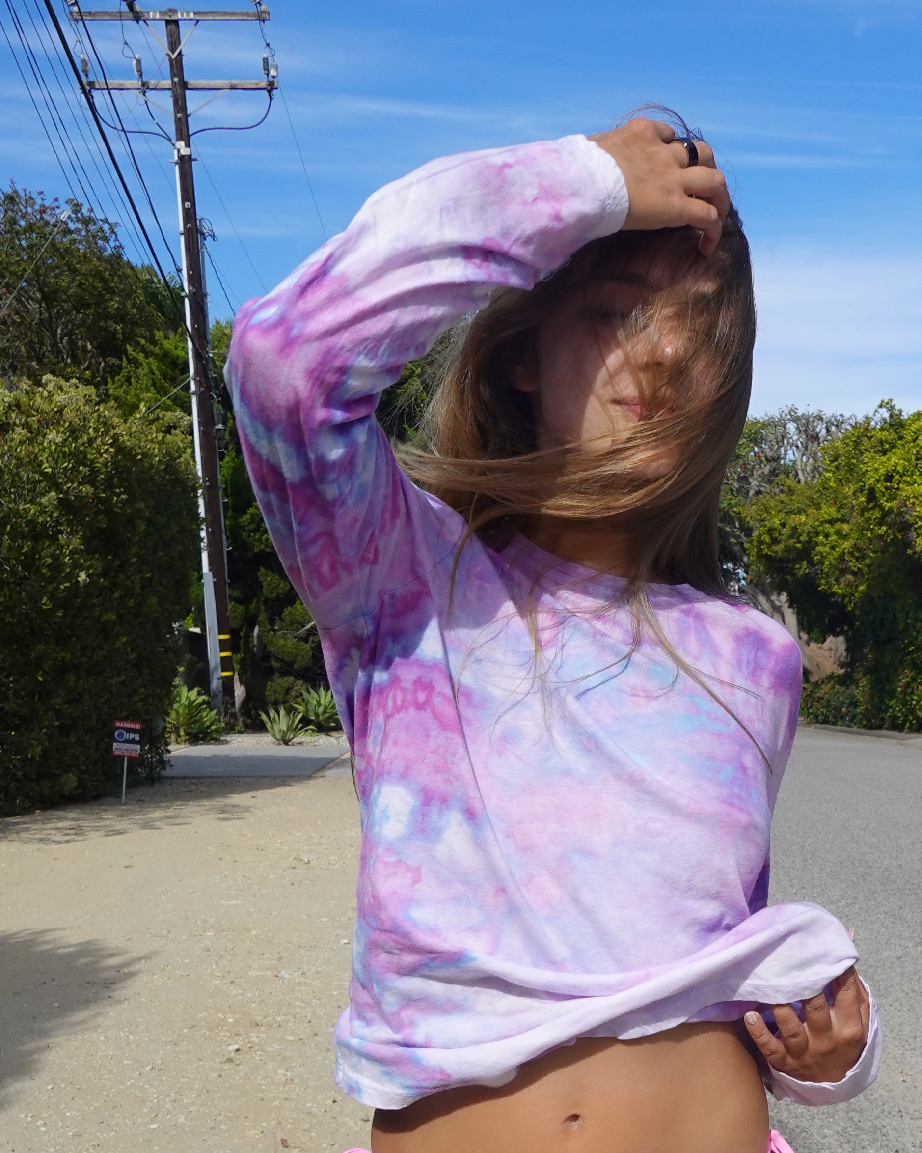 Hand-dyed Ultra Soft 100% Cotton Long Sleeve Tee